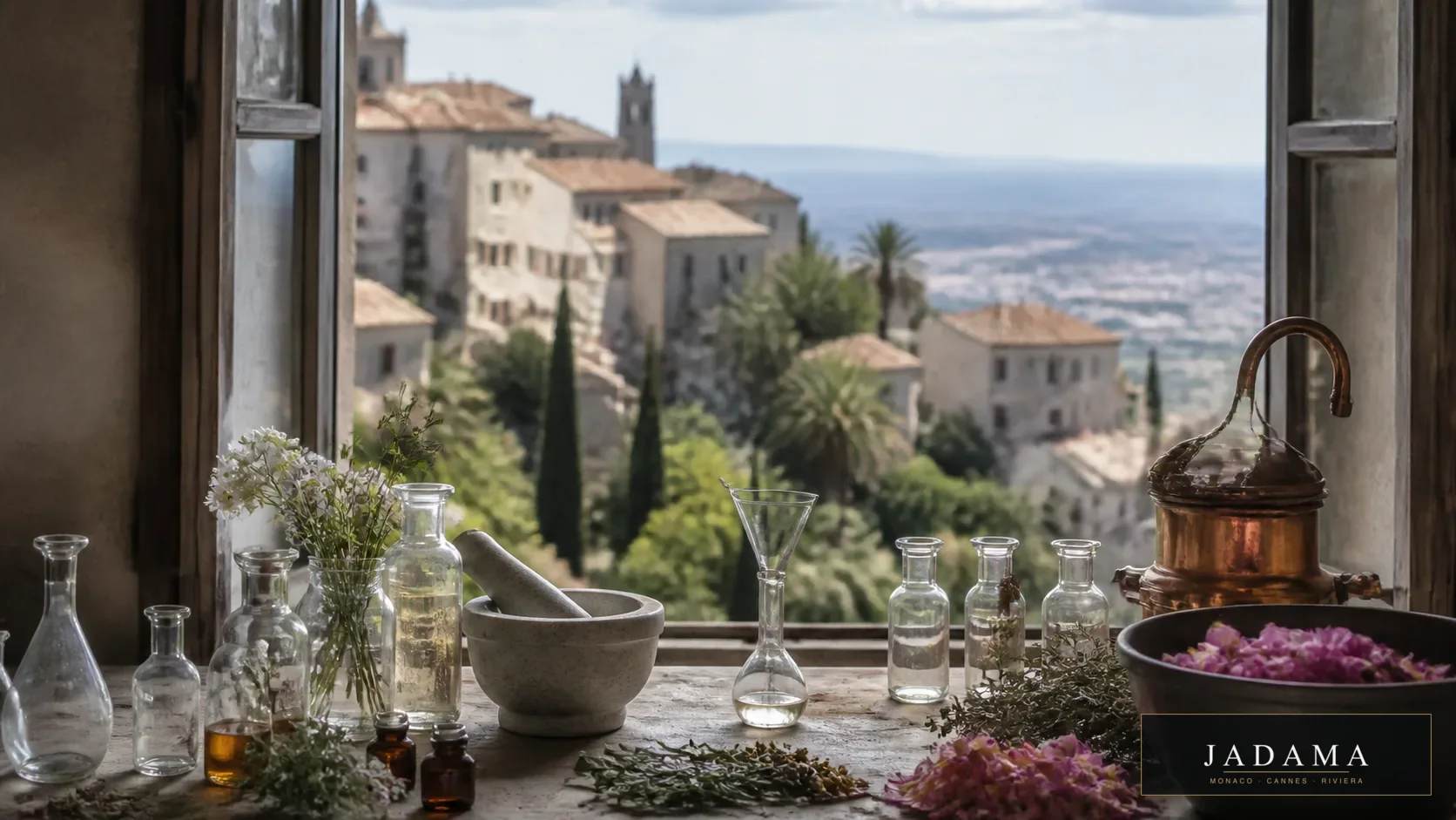 Grasse perfume worktable