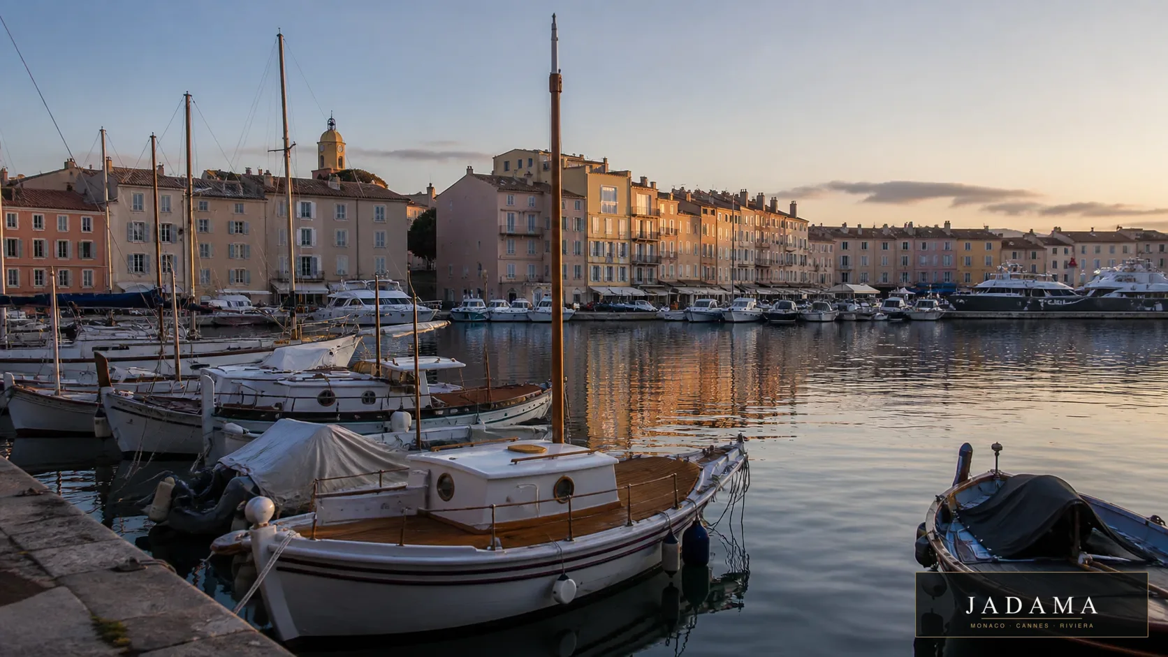 Saint tropez port dawn