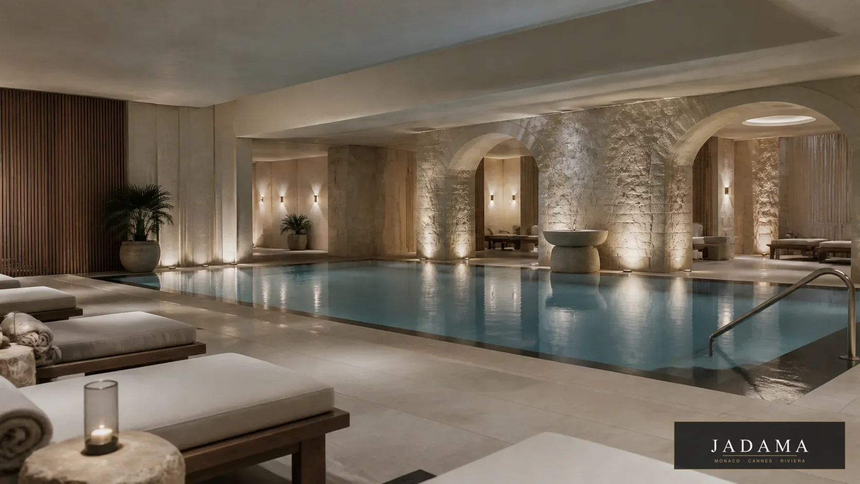 Spa pool morning