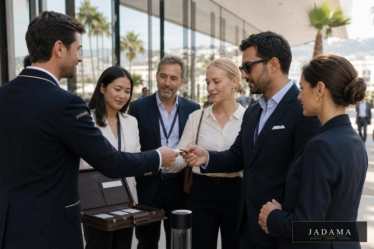 Corporate arrivals, organised